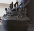 Fireplace Kettle Lovely Cast Iron Pirate Ship Wood Stove Steamer