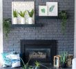 Fireplace Mantel Decor Lovely Simple White & Green Summer Mantel Decor with Free