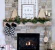 Fireplace Mantel Decor Luxury Farmhouse Christmas Mantel Diy Plaid Sign