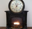 Fireplace Stuff Unique Vintage Mastercrafters Animated Fireplace Clock 1950s