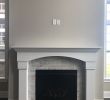 Fireplace with Mantle Elegant Mantle 2 Brickwork 2x8 Studio Tile Surround