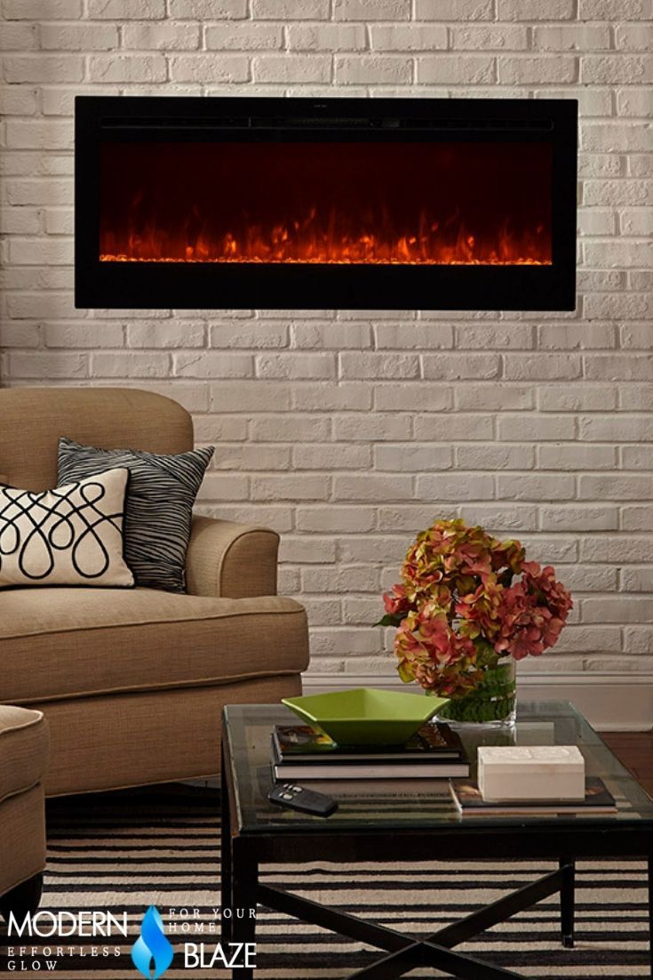 Flush Mount Electric Fireplace New touchstone Sideline 50" Recessed Electric Fireplace