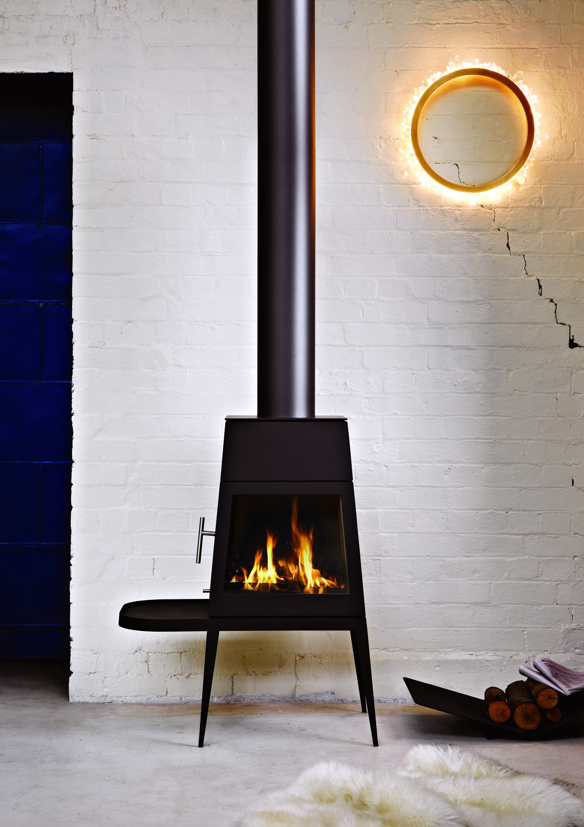 Free Standing Wood Burning Fireplace Elegant Shaker Fireplace by Skantherm Germany Designed by Antonio