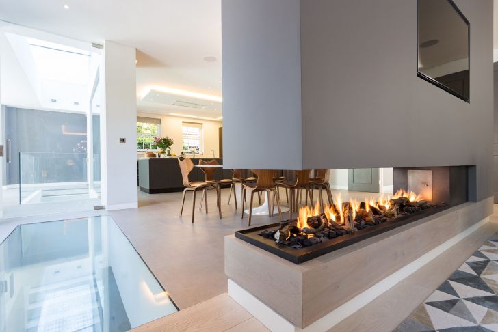 Gas Fireplace Glass Doors Open or Closed Inspirational This Stunning Three Sided Gas Fireplace forms Part Of A Room