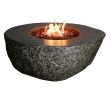 Gas Fireplace Rocks New Elementi Eco Stone Burning Rock Fire Pit Ofe102 Lp