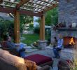 How to Build An Outdoor Fireplace Unique Backyard Fireplace with Mantel Arched Pergola Make Pillars