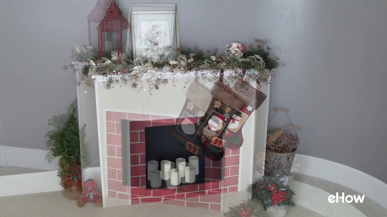 How to Decorate A Fireplace for Christmas Lovely Cardboard Fireplace Diy for Christmas