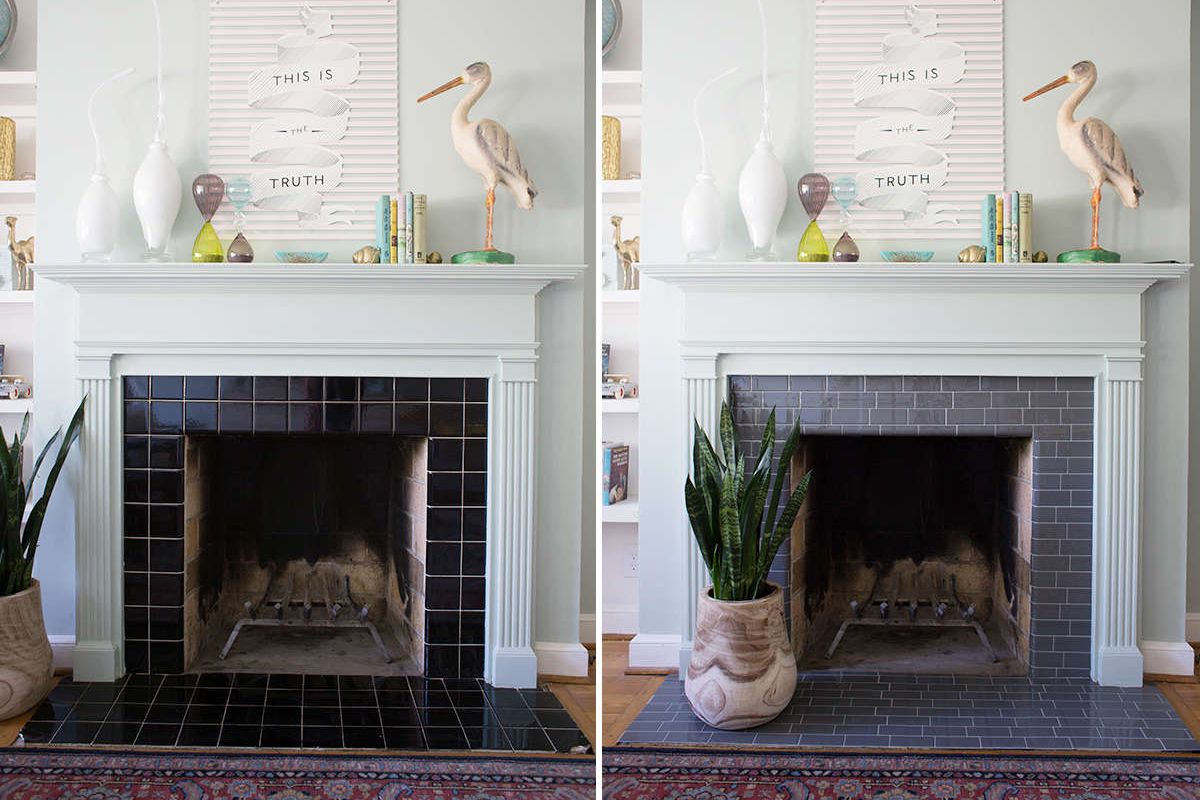 How to Install A Mantel On A Brick Fireplace Awesome 25 Beautifully Tiled Fireplaces