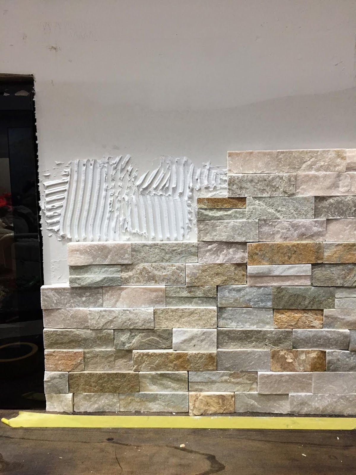 Images Of Stone Fireplaces Lovely How to Install Stacked Stone Tile On A Fireplace Wall