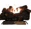 Kozy World Fireplace New Sure Heat Riverside Oak Vent Free Dual Burner Log Set for