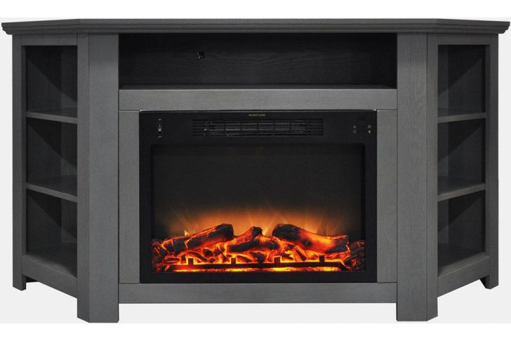 Large Corner Electric Fireplace Beautiful Hanover Tyler Park 56 In Electric Corner Fireplace In Gray