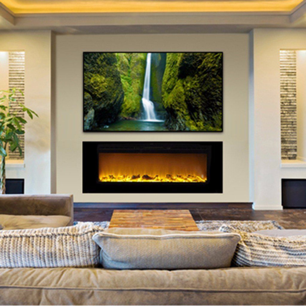 Led Wall Fireplace Awesome Sideline 60 60" Recessed Electric Fireplace In 2019