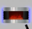 Led Wall Fireplace Unique Led Backlit 36" Stainless Steel Wall Mount Heater Fireplace