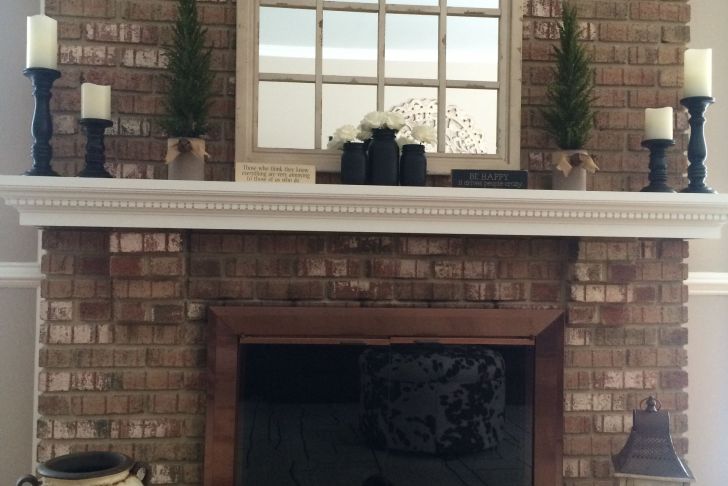 Mirror Above Fireplace Awesome Love This Distressed Windowpane Mirror I Found at Kirkland S