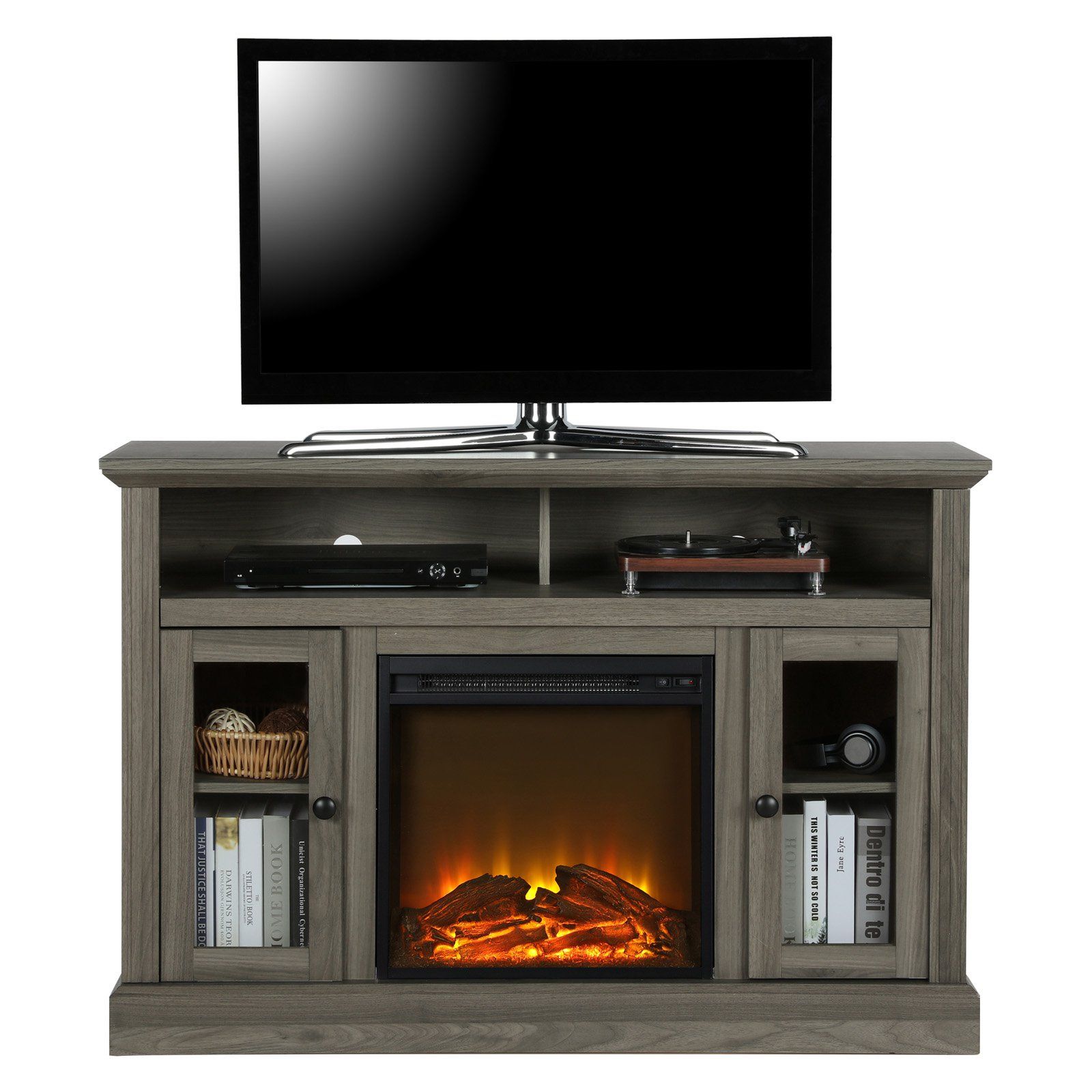 Mirrored Tv Stand with Fireplace Lovely Ameriwood Home Chicago Electric Fireplace Tv Stand In 2019