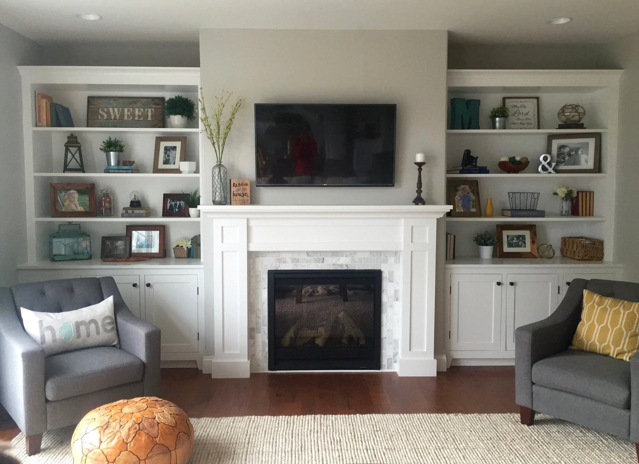 Modern Living Room with Fireplace Lovely Instructions to Build This Fireplace Mantel with Built In