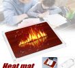 No Heat Fireplace Elegant 220v 100w Electric Foot Heat Mat Heating Carbon Crystal Foot Warmer Heater