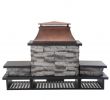 Outdoor Fireplace Plans Pdf Inspirational Sunjoy Bel Aire 51 97 In Wood Burning Outdoor Fireplace