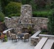 Outdoor Wall Fireplace New Outdoor Fireplace Incorporated Into High Stone Wall with