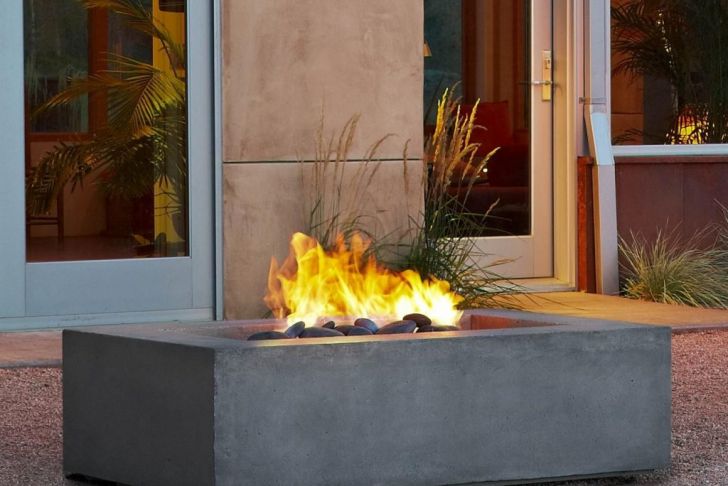 Rectangular Gas Fireplace Unique Awesome Real Flame Outdoor Fireplace Re Mended for You