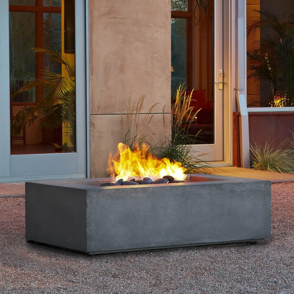 Rectangular Gas Fireplace Unique Awesome Real Flame Outdoor Fireplace Re Mended for You