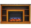 Retro Electric Fireplace Elegant 47 Inch Tv Stand with Fireplace Media Console Electric