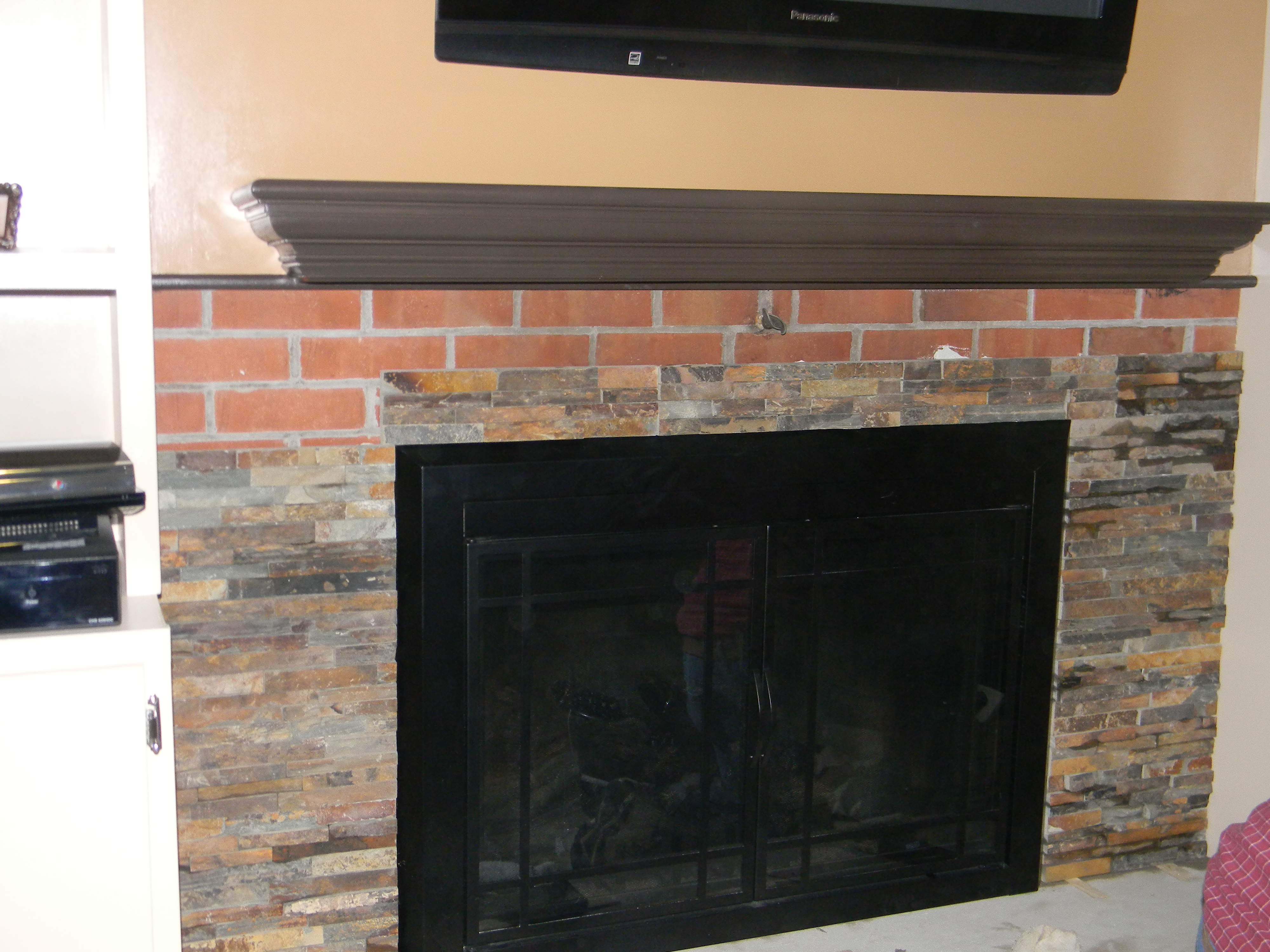 Sears Electric Fireplace Beautiful Covering Brick Fireplace Charming Fireplace