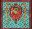 Stained Glass Fireplace Screen Inspirational 20 Inch X 20 Inchh Victorian Shield Twin torch Window