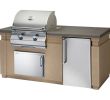 Temco Fireplace Unique Firemagic Pre Fab Grill island with Refrigerator 76 Inch