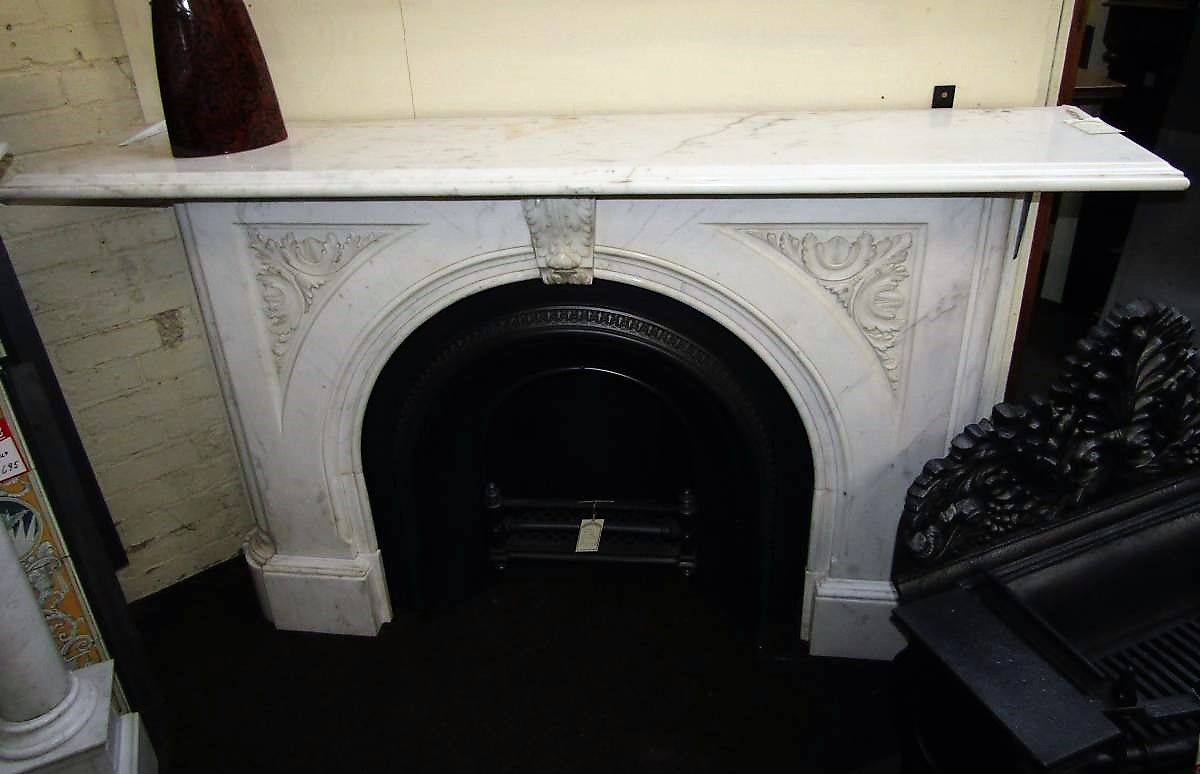 Victorian Fireplace Surround New Antique Victorian Arched Carrara Marble Chimney Piece