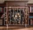 White Fireplace Screen Awesome Wildon Home Bluewood Bird and Branch Metal Fireplace