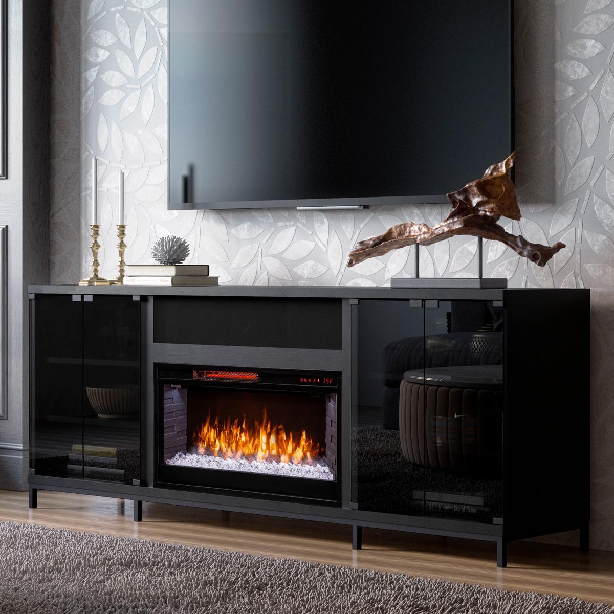 White Wall Mounted Fireplace Awesome Greentouch Usa Fullerton 70" Fireplace Media Console with