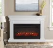 Callaway Grand Electric Fireplace Elegant Real Flame Beau Electric Fireplace White