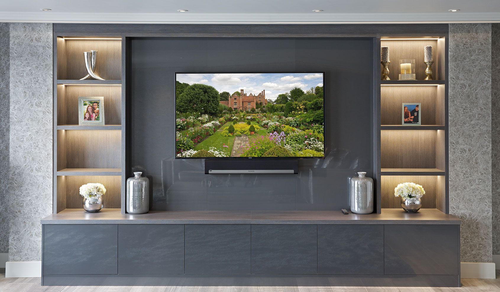 Entertainment Wall Units With Fireplace New Bespoke Entertainment Rooms And Tv Units By The Wood Works Of Entertainment Wall Units With Fireplace 