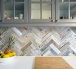 Subway Tile Herringbone Backsplash Awesome Herringbone Backsplash Using Peel and Stick Barn Wood