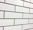 White Brick Backsplash Kitchen New Brick 2 Gloss White 3x12 Google Search In 2020