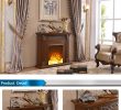 Two Sided Electric Fireplace Luxury China Supplier Cb Approved Living Room Electric Brown 2