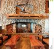 Fireplace Benches Inspirational Restaurant Bar Fireplace with Wooden Benches Stock Image