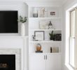 Fireplace Wall Unit Inspirational White Built Ins Around the Fireplace before and after